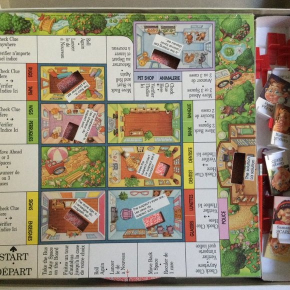 Vintage Parker Brothers Clue Jr. Board Game 1989 age 6-10 - Picture 3 of 4